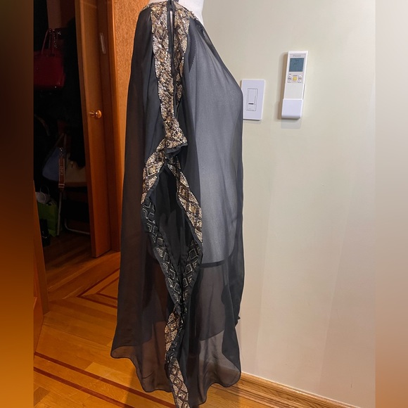 Ariella embroidered  caftan tunic dress long top Sz L - Picture 9 of 16